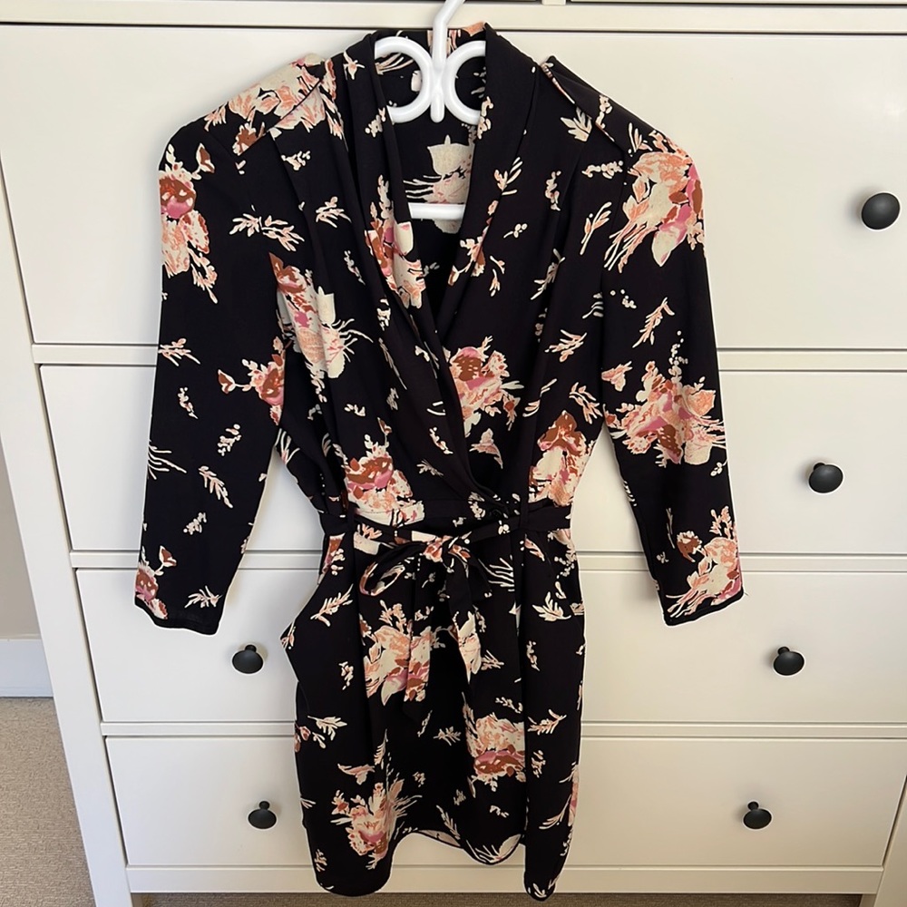 ARITZIA Wilfred Franca Floral Wrap Dress, Size 0